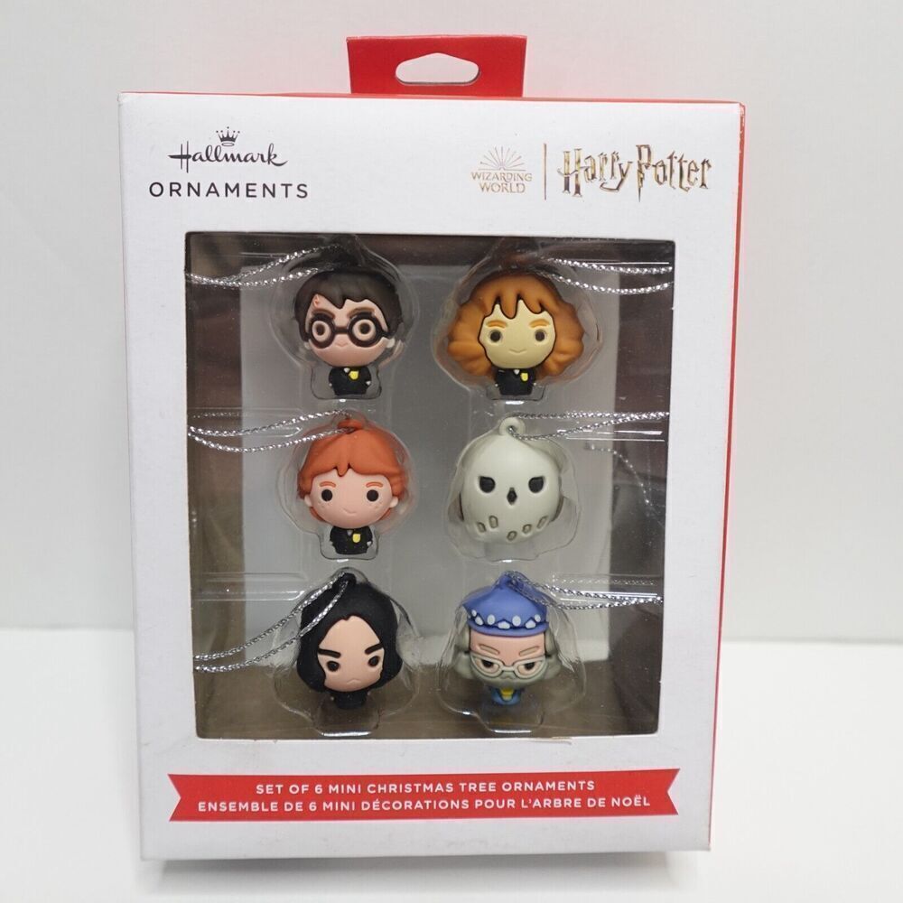 Hallmark Harry Potter Set of 6 Mini Christmas Ornaments